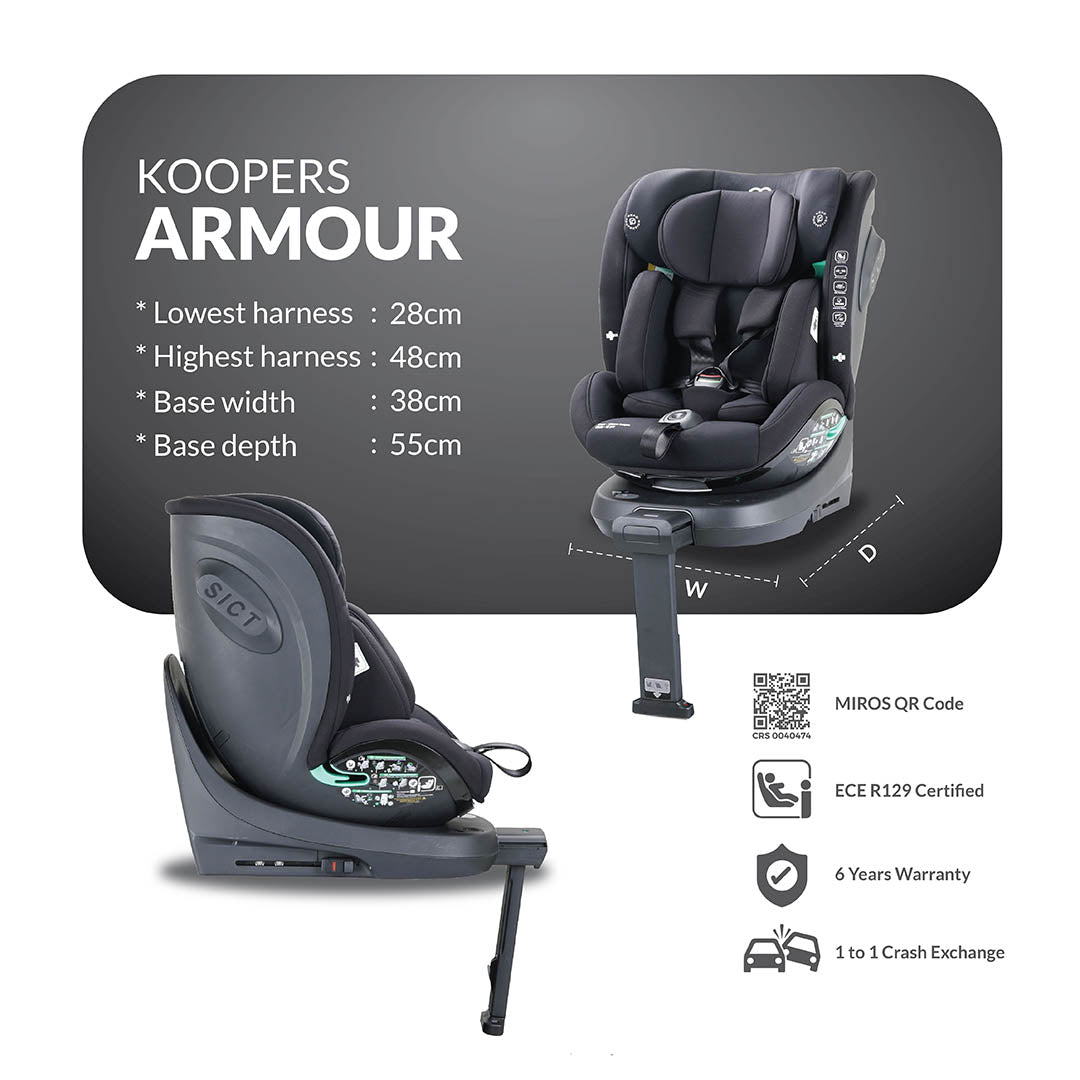 Koopers Armour 360 Baby Car Seat