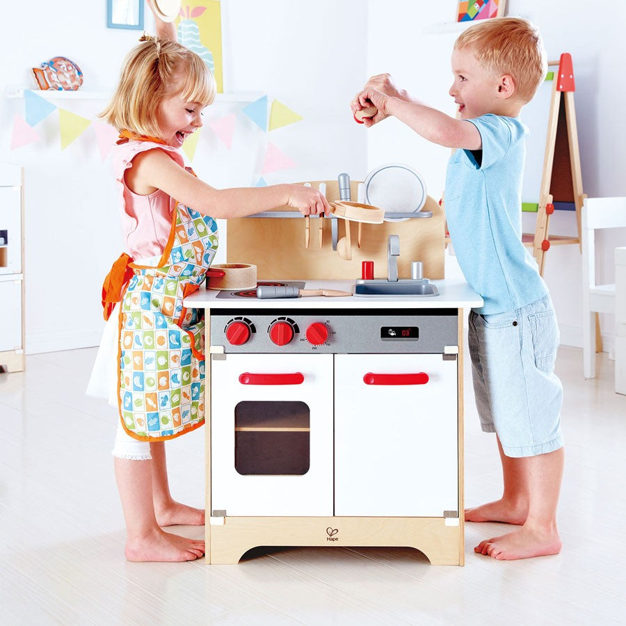 Hape White Gourmet Kitchen Role Play Toy