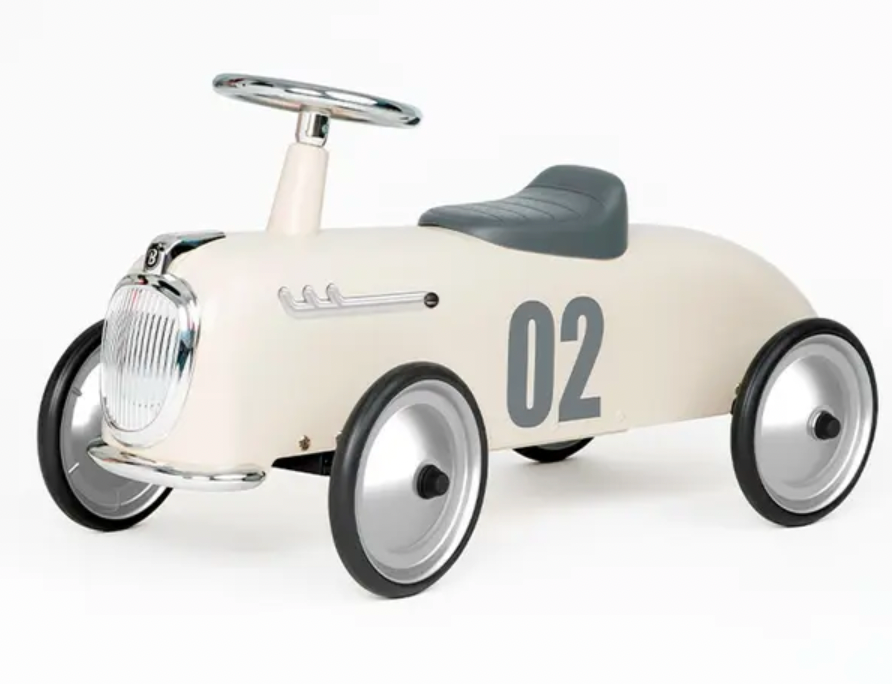 Baghera Ride-On Roadsters Metal Ivory White