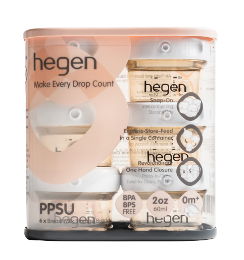 Hegen PCTO™ 60ml/2oz Breast Milk Storage PPSU (6-Pack)