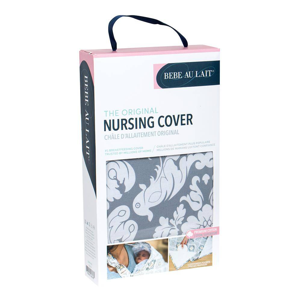 Bebe Au Lait Cotton Nursing Cover [Chateau Silver]