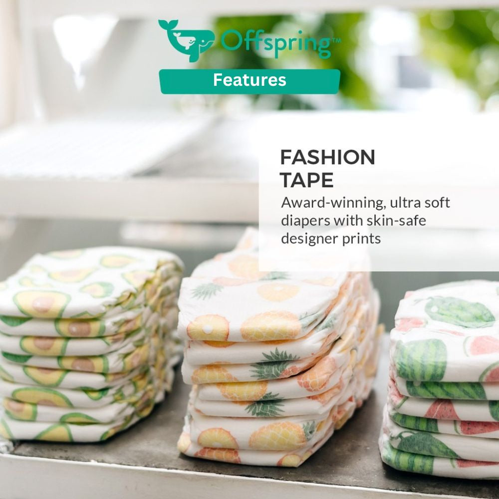 Offspring Chlorine-Free Diapers S 48PCS [Fashion Tapes]